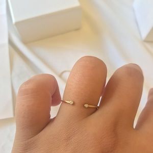 Mejuri open diamond ring